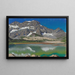 Paesaggio montano e covoni di fieno - François Birbaum — quadro incorniciato alla parete