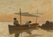Barca dell'artista ancorato vicino alla spiaggia di Dorigny - François Bocion — vista dell’opera