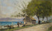 Route au bord du lac à Tourronde sur le lac Léman - François Bocion — vista dell’opera