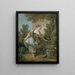 Una giovane ragazza in un parco - François Boucher — quadro incorniciato alla parete