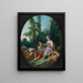 Pensano all'uva? Pensano all'uva - François Boucher — quadro incorniciato alla parete