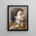 Ragazzo con una carota - François Boucher — quadro incorniciato alla parete