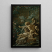 Fontaine con due amori, uno dei quali è sdraiato - François Boucher — quadro incorniciato alla parete