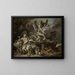 Hagar e Ismaele nel deserto con l'angelo - François Boucher — quadro incorniciato alla parete
