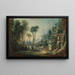 Paesaggio pastorale con fiume - François Boucher — quadro incorniciato alla parete