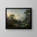 Paesaggio con un mulino ad acqua - François Boucher — quadro incorniciato alla parete