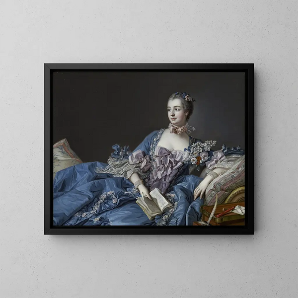 Madame de Pompadour - François Boucher — quadro incorniciato alla parete
