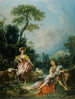 Pastorale con un suonatore di cornamusa - François Boucher — vista dell’opera