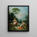 Pastorale con un suonatore di cornamusa - François Boucher — quadro incorniciato alla parete