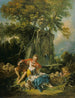Pastorale con una coppia vicino a una fontana - François Boucher — vista dell’opera