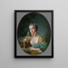 Ritratto presumibile di Marie-Émilie Baudouin, figlia del pittore - François Boucher — quadro incorniciato alla parete