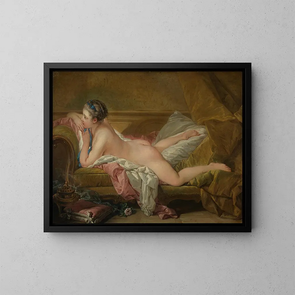Fille au repos - François Boucher — quadro incorniciato alla parete