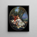 Berger e bergère a riposo - François Boucher — quadro incorniciato alla parete
