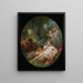 Bacchantes addormentate sorprese da satiri - François Boucher — quadro incorniciato alla parete
