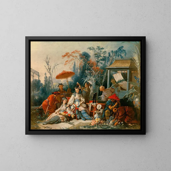 Le jardin chinois - François Boucher — quadro incorniciato alla parete