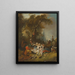 Il riposo durante la caccia - François Boucher — quadro incorniciato alla parete