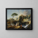 Vista di Tivoli con il tempio di Vesta - François Boucher — quadro incorniciato alla parete