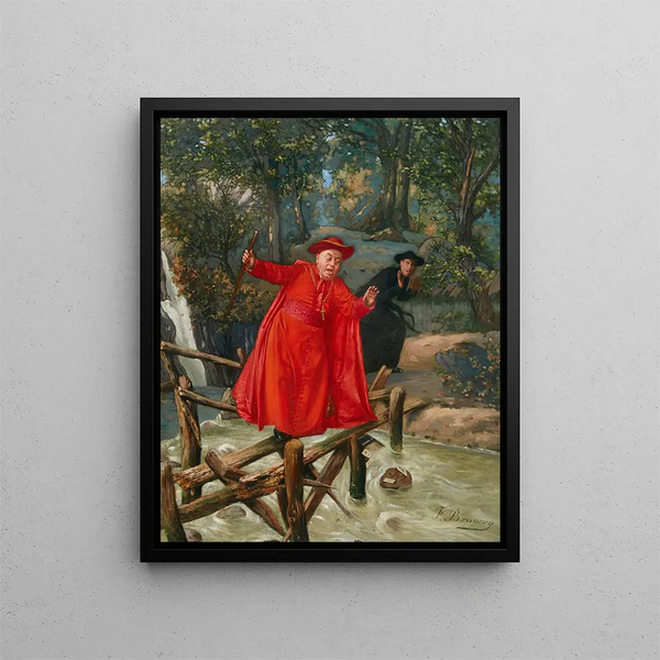 Un equilibrio delicato - François Brunery — quadro incorniciato alla parete