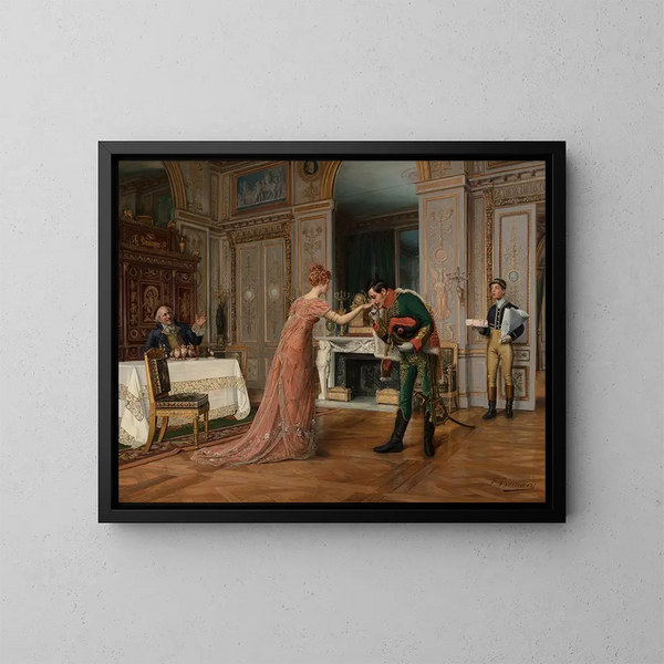 Visite del promesso - François Brunery — quadro incorniciato alla parete