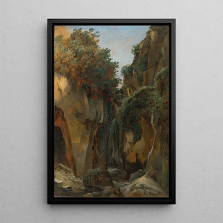 Franois Edouard Bertin - Ravine at Sorrento.webp