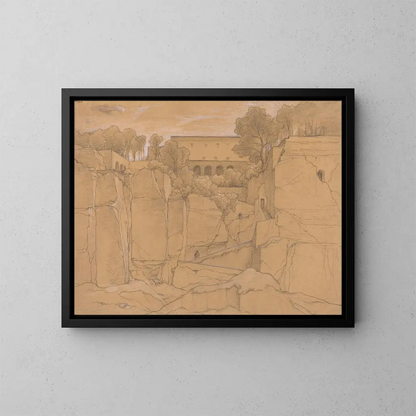 Sorrente - François Édouard Bertin — quadro incorniciato alla parete