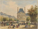 Rue de Rivoli e Pavillon Marsan - François Étienne Villeret — vista dell’opera
