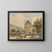 Rue de Rivoli e Pavillon Marsan - François Étienne Villeret — quadro incorniciato alla parete