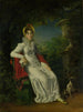 Caroline Ferdinand Louise de Sicile 1798-1870 Sposa di Carlo Ferdinando Duca di Berry nel parco di Bagatelle nel bosco di Boulogne vicino a Parigi - François Gérard — vista dell’opera