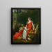 Élisa Bonaparte con sua figlia Napoleona Baciocchi - François Gérard — quadro incorniciato alla parete