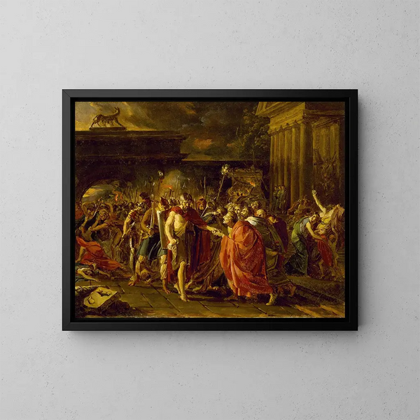 Marius che rientra a Roma - François Gérard — quadro incorniciato alla parete