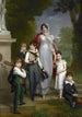 Portrait de Louise-Antoinette-Scholastique Guéhéneuc Madame la Maréchale Lannes Duchesse de Montebello avec ses enfants - François Gérard — vista dell’opera