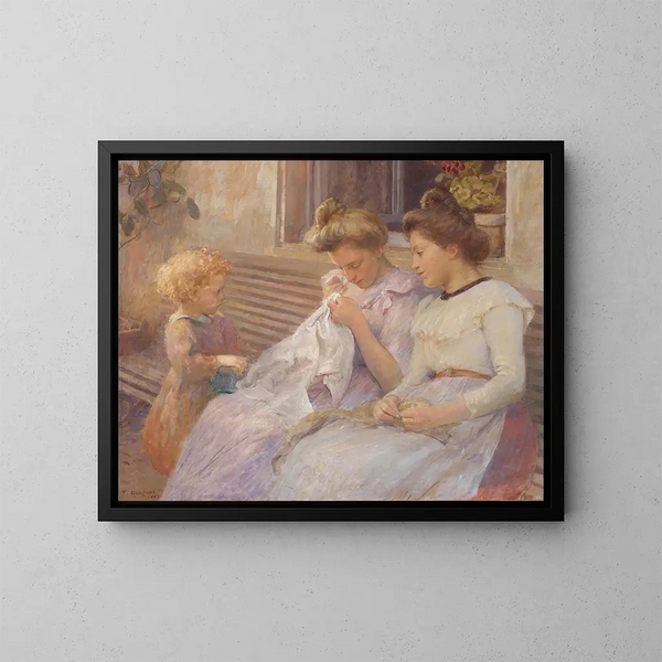Le giovani sarte - François Guiguet — quadro incorniciato alla parete