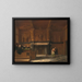 La sala d'audience del Burg t Vrije a Bruges - François Joseph Corneille Haselaer — quadro incorniciato alla parete