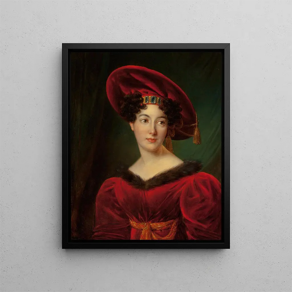Franois Joseph Kinson - Portrait of Madame Lestapis ne Boode Daughter of Henry Boode.webp