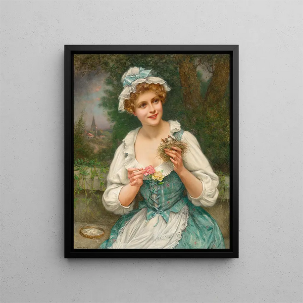 L'ora del pasto - François Martin-Kavel — quadro incorniciato alla parete
