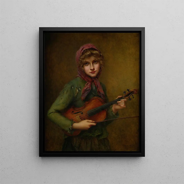 Il giovane violinista - François Martin-Kavel — quadro incorniciato alla parete