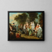 Un jeu nel parco del castello - François Octavien — quadro incorniciato alla parete