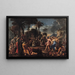 Adorazione del vitello d'oro - François Perrier — quadro incorniciato alla parete