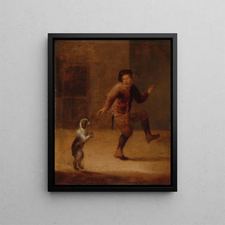 Franois Verwilt - A Man Dancing with a Dog.webp