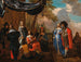 Una elegante compagnia su una terrazza - Frans Geffels — vista dell’opera