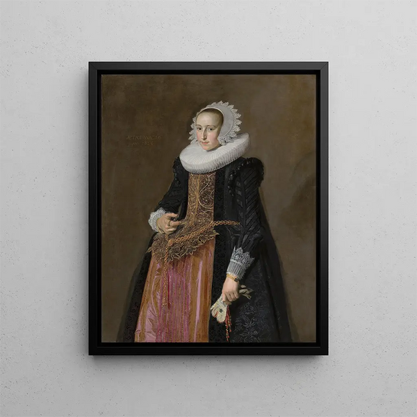 Ritratto di Aletta Hanemans - Frans Hals — quadro incorniciato alla parete