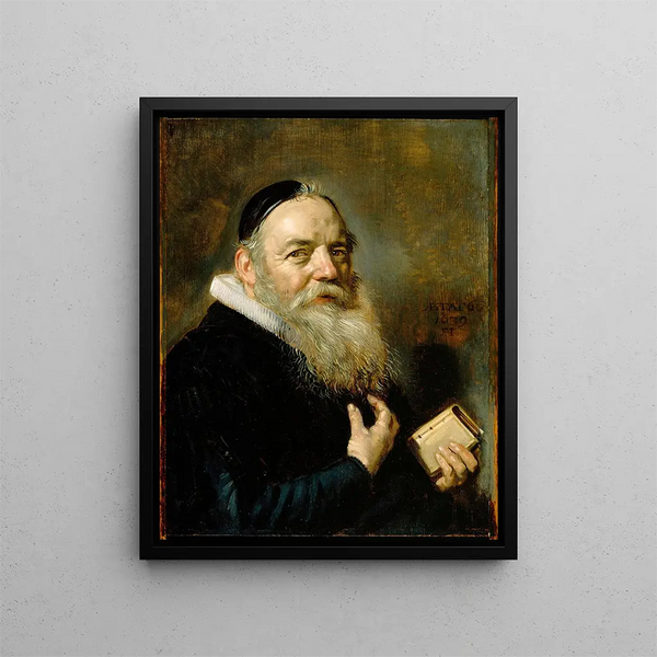 Ritratto di Hendrik Swalmius - Frans Hals — quadro incorniciato alla parete