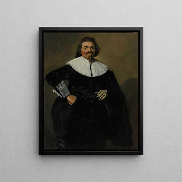 Ritratto di Tieleman Coq - Frans Hals — quadro incorniciato alla parete