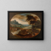 Paesaggio con il Buon Samaritano - Frans Mostaert — quadro incorniciato alla parete