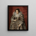 Elisabeth di Francia, precedentemente Anna d'Austria - Frans Pourbus il Vecchio — quadro incorniciato alla parete
