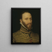 Ritratto di un cavaliere dell'Ordine di Calatrava probabilmente della stirpe Sorias o Soreau Sorel - Frans Pourbus il Vecchio — quadro incorniciato alla parete