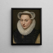 Ritratto di una giovane donna - Frans Pourbus l'Ancien — quadro incorniciato alla parete