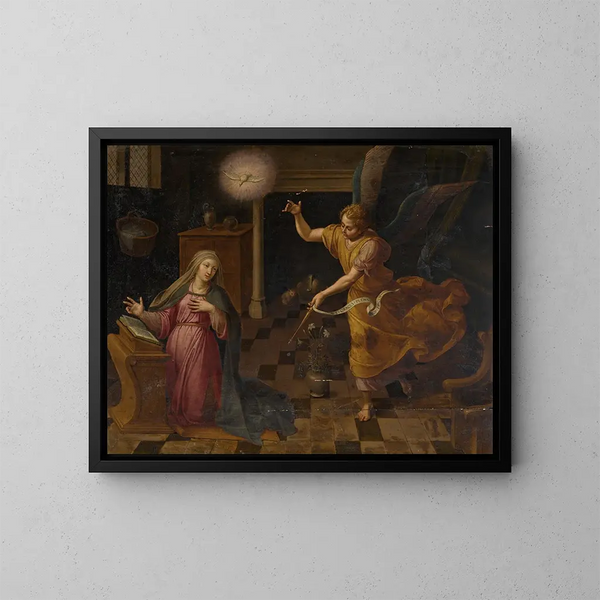 L'Annunciazione - Frans Pourbus l'Ancien — quadro incorniciato alla parete