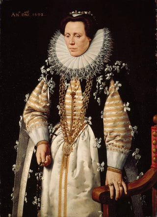 Frans Pourbus The Younger - Portrait of the Wife of Nicolas de Hellincx.webp
