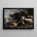 Caccia al cinghiale - Frans Snyders — quadro incorniciato alla parete